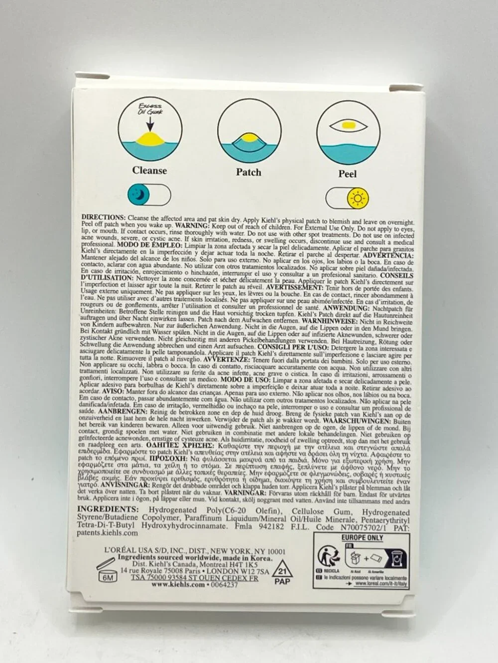 NEW Kiehl's Truly Targeted Overnight Blemish Patch (22 Hydrocolloid Patches)